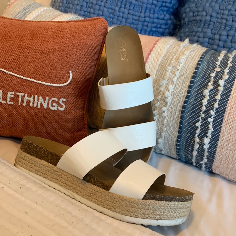 White Platform Sandals